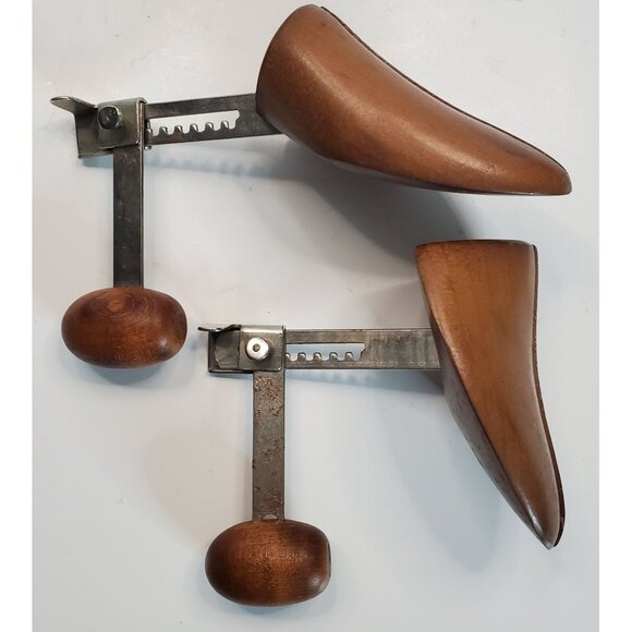 Adjustable Wooden Shoe Stretchers 2-1/2 Metal Hardware 8.5-10-5" - Picture 8 of 16